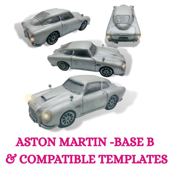 ASTON MARTIN CAR CAKE KIT  - BASE B and compatible templates