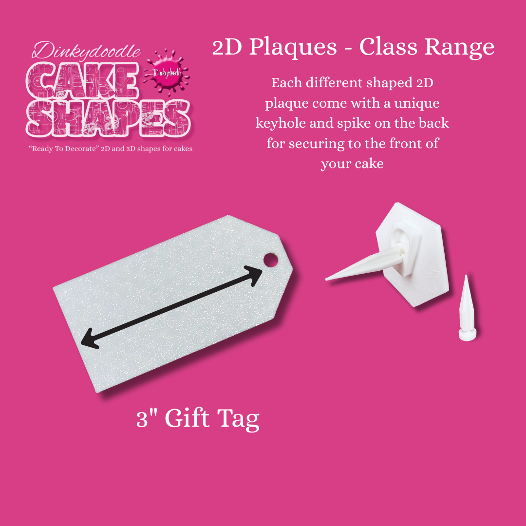 Cake Shapes - 2D Classic Plaques