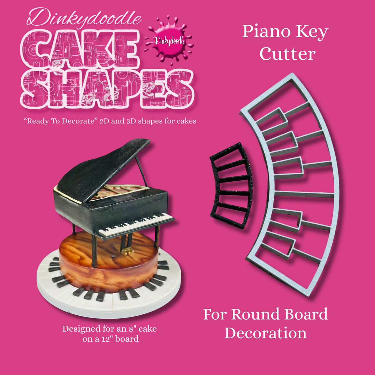 Cake Shapes- Piano Key Cutters