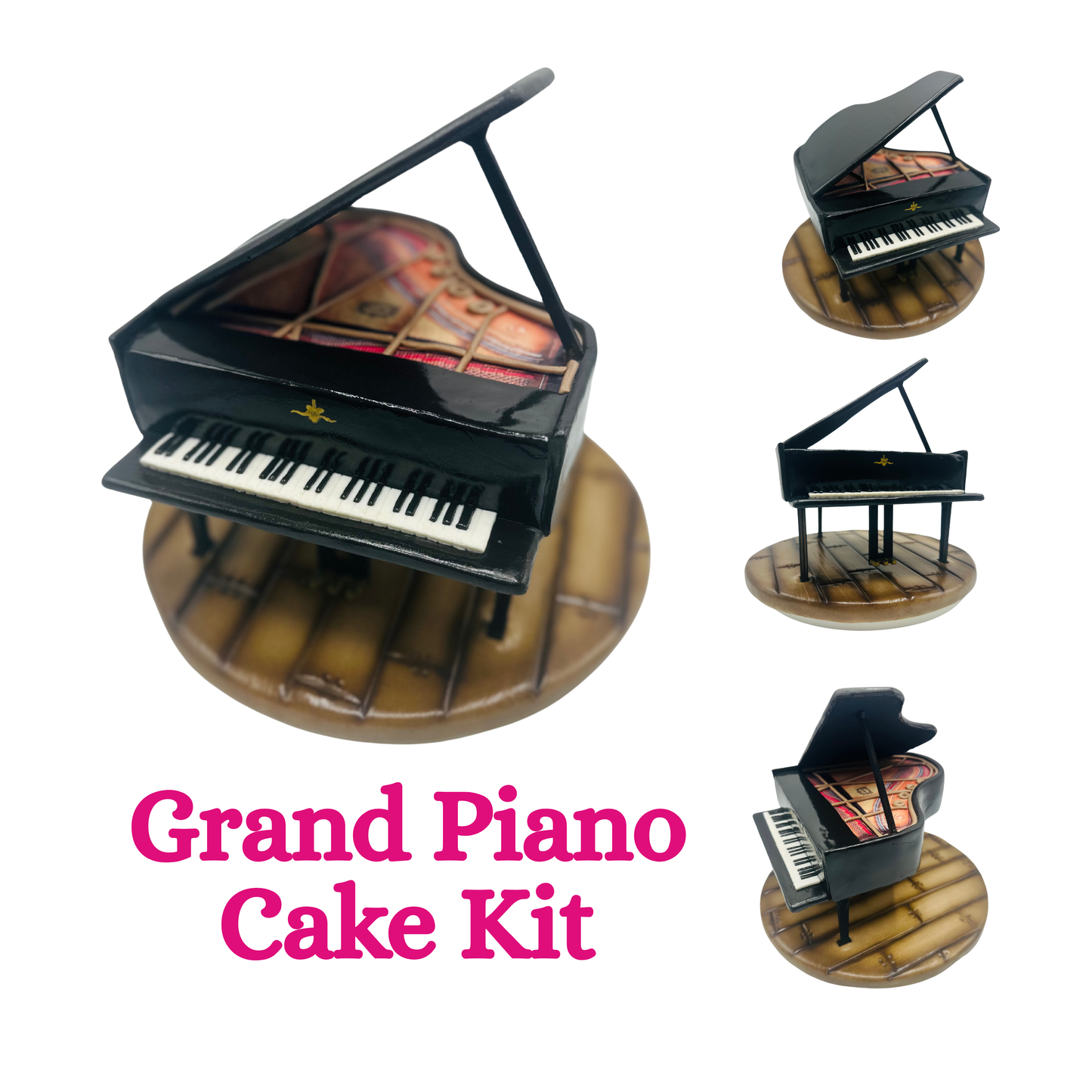 Grand piano structured cake kit