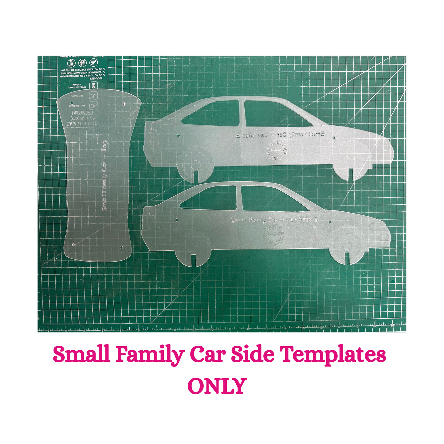 SMALL / LARGE FAMILY CAR CAKE KIT  - BASE B and compatible templates