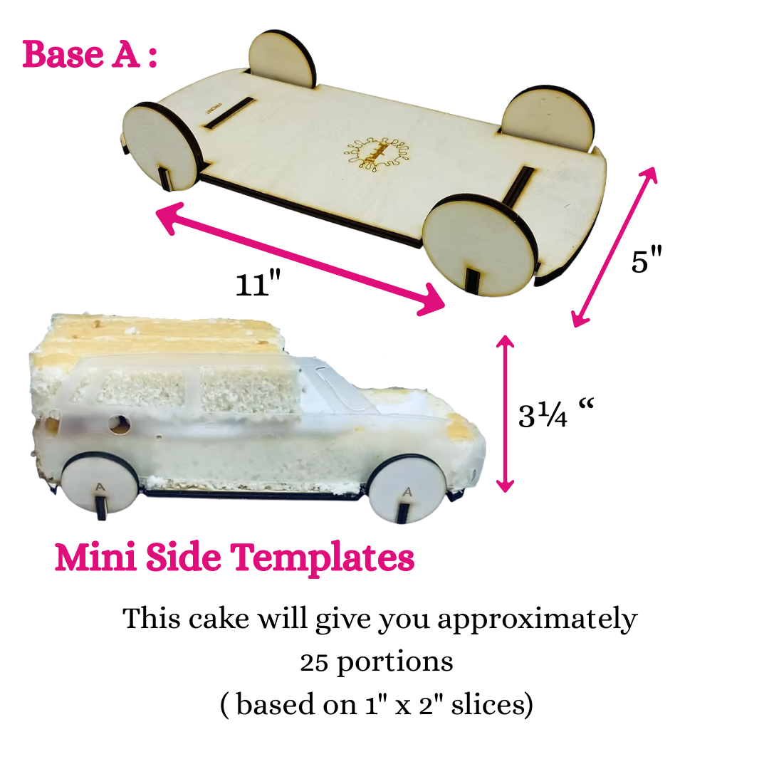 MINI / VW BEETLE CAR CAKE KIT  - BASE A and compatible templates