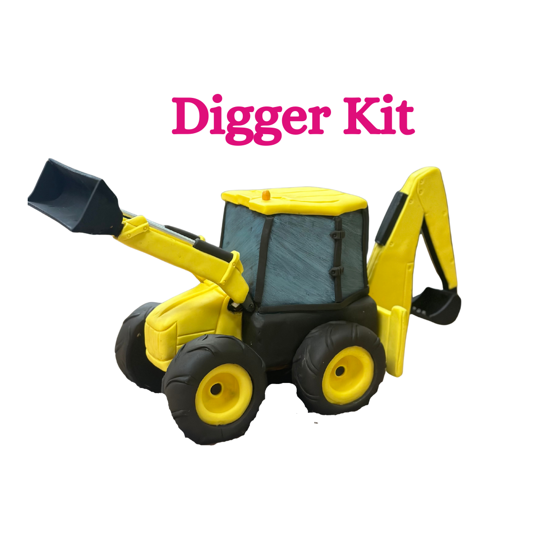 TRACTOR AND DIGGER structure cake kit for Farm and Construction