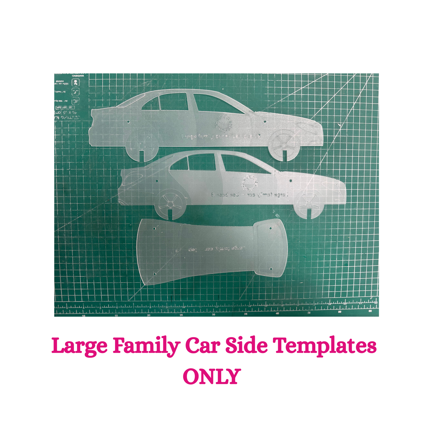 SMALL / LARGE FAMILY CAR CAKE KIT  - BASE B and compatible templates