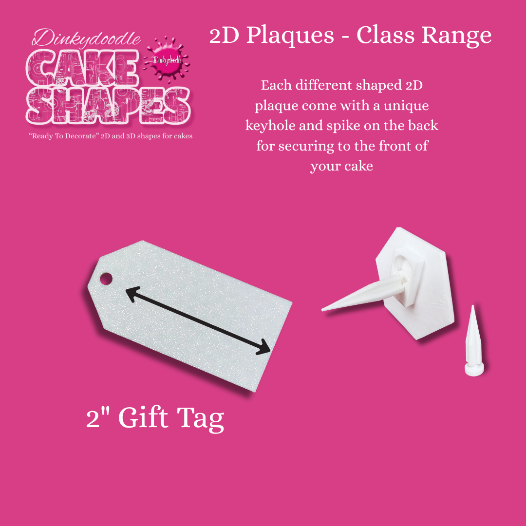 Cake Shapes - 2D Classic Plaques