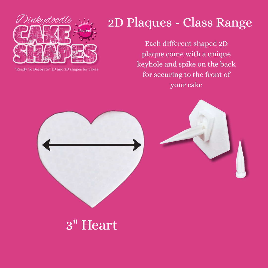 Cake Shapes - 2D Classic Plaques