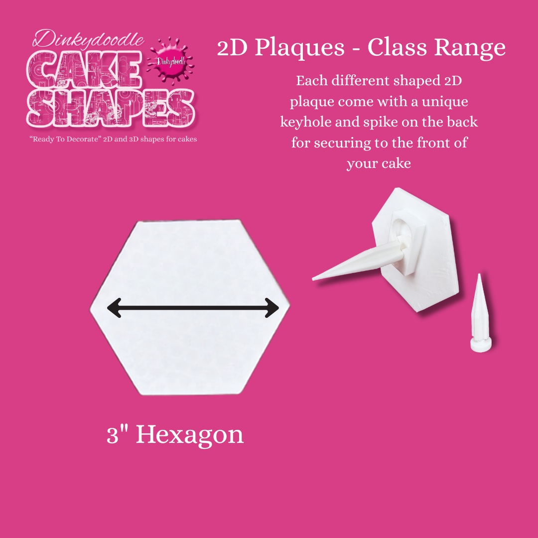 Cake Shapes - 2D Classic Plaques