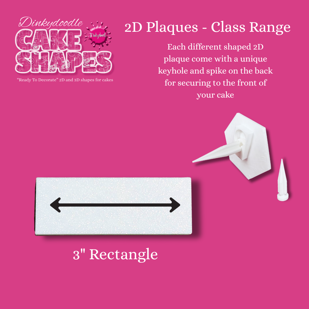 Cake Shapes - 2D Classic Plaques