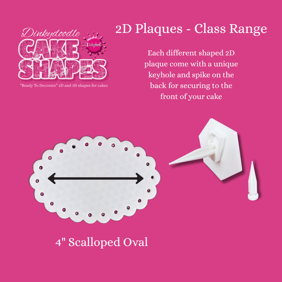 Cake Shapes - 2D Classic Plaques