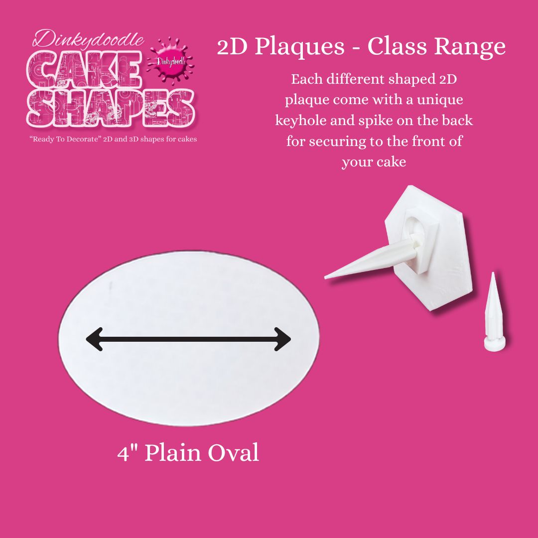 Cake Shapes - 2D Classic Plaques