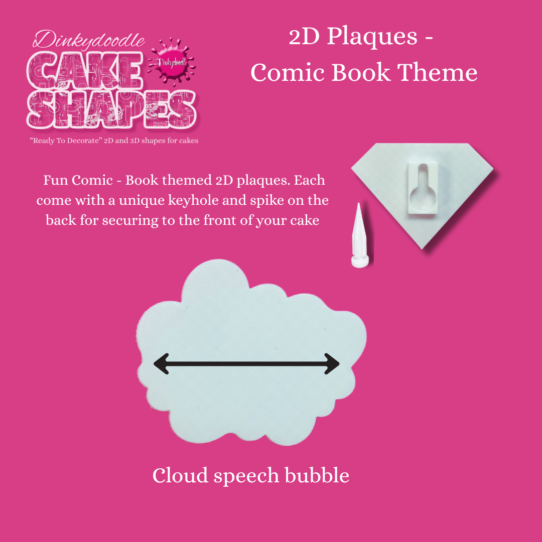 Cake shapes - Comic Book 2D plaques