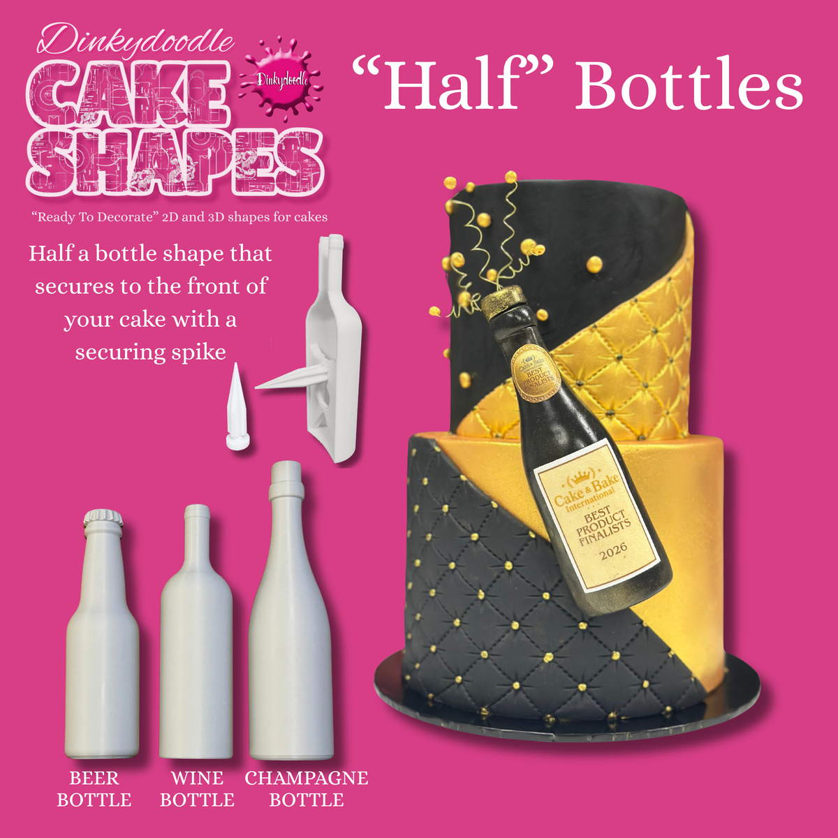 Cake Shapes - Celebration Bottles