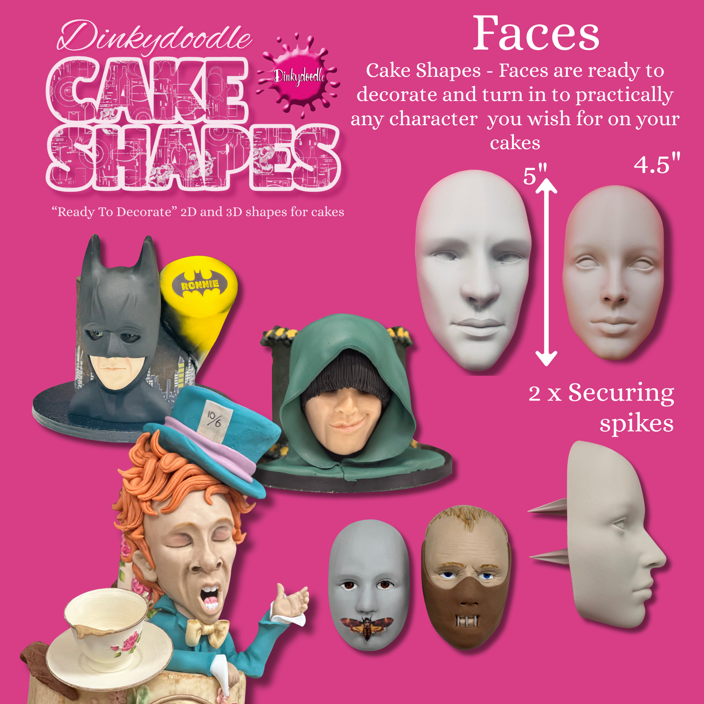 Cake Shapes - Faces