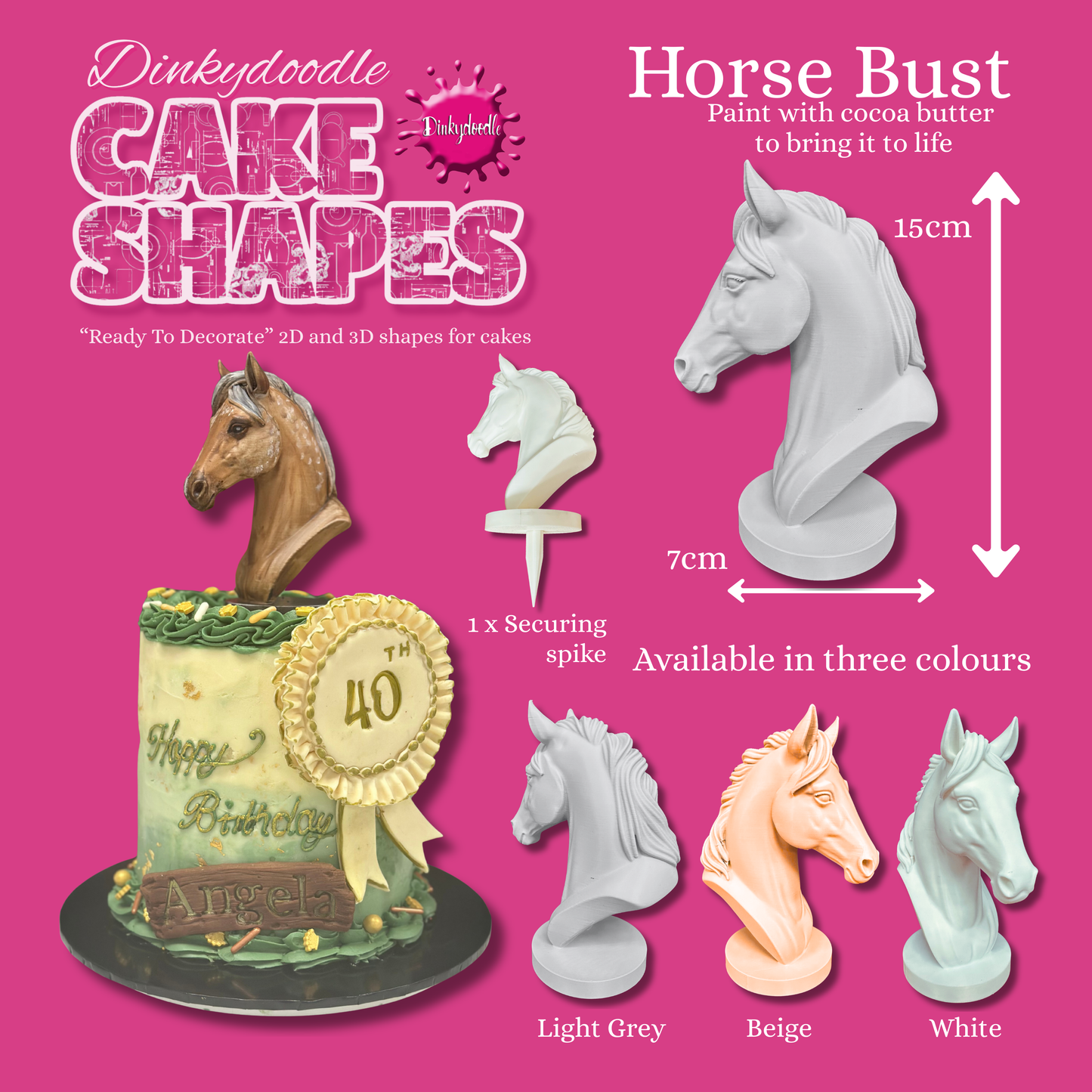 Cake Shapes - Horse Head