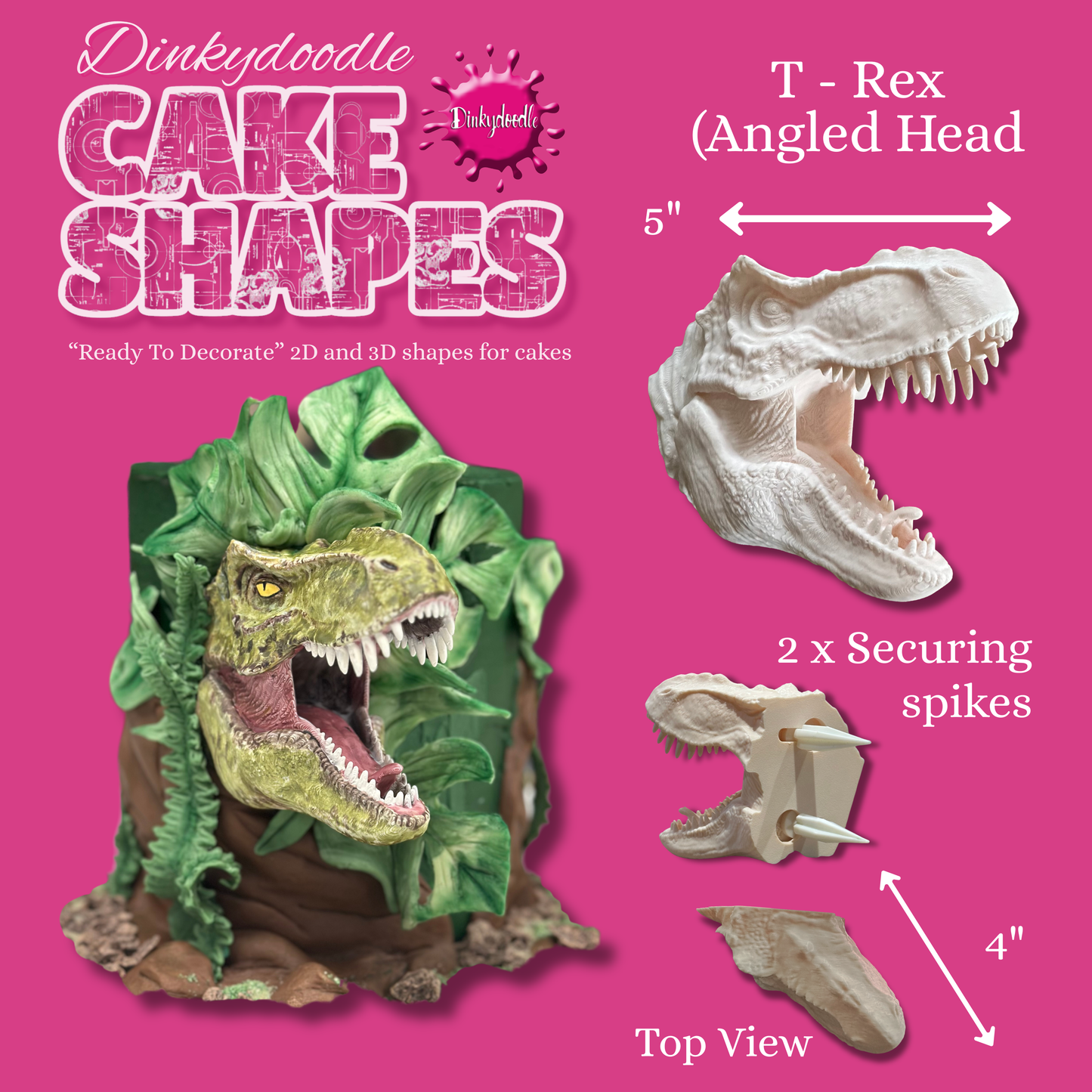 Cake Shapes - T-Rex Head