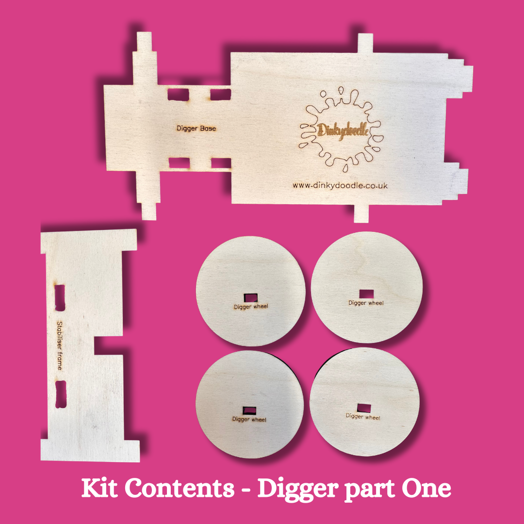 TRACTOR AND DIGGER structure cake kit for Farm and Construction
