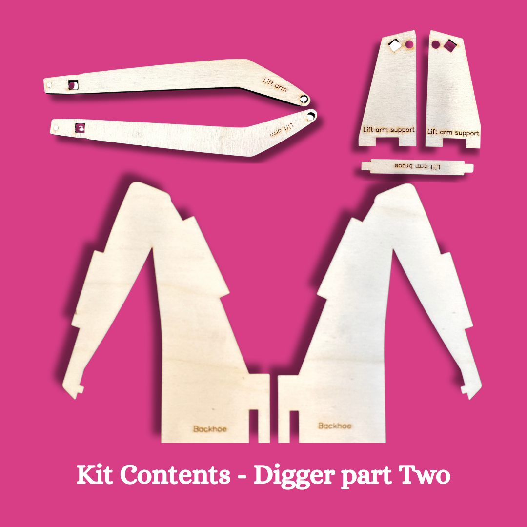 TRACTOR AND DIGGER structure cake kit for Farm and Construction