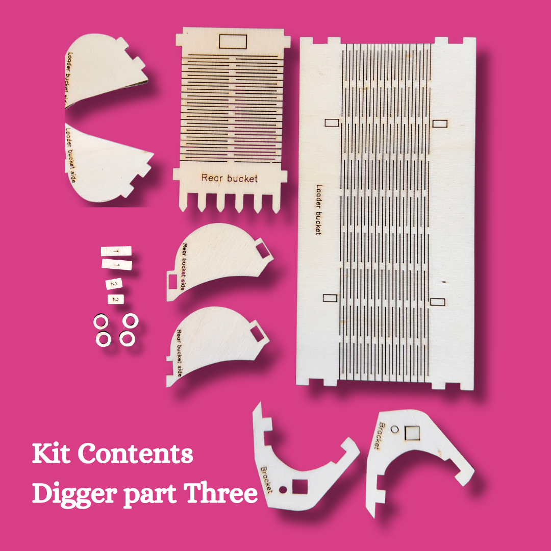 TRACTOR AND DIGGER structure cake kit for Farm and Construction