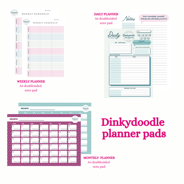 Cake RESET planner Pads ( printed)