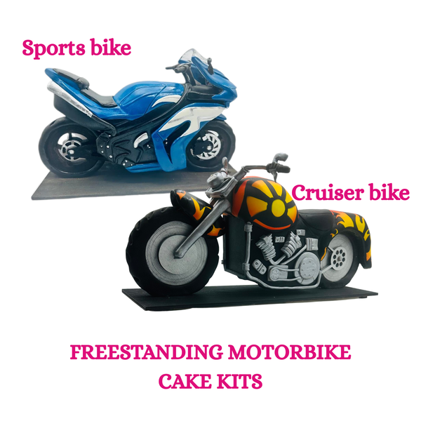 Free standing MOTORBIKE cake structure kits