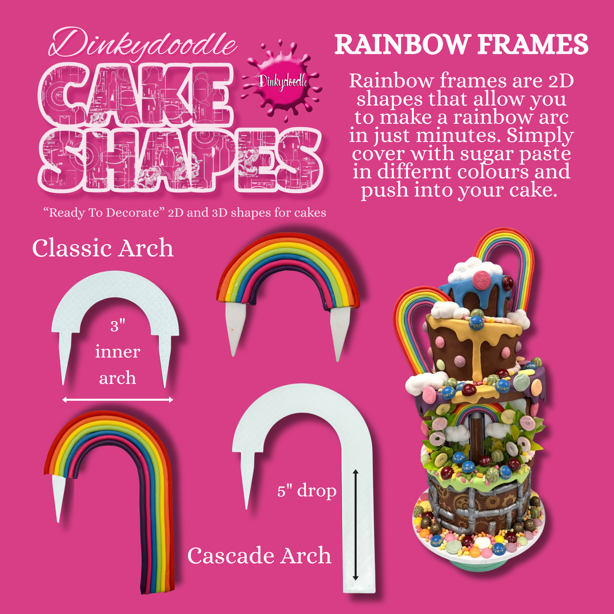 Cake Shapes - Rainbow Frames