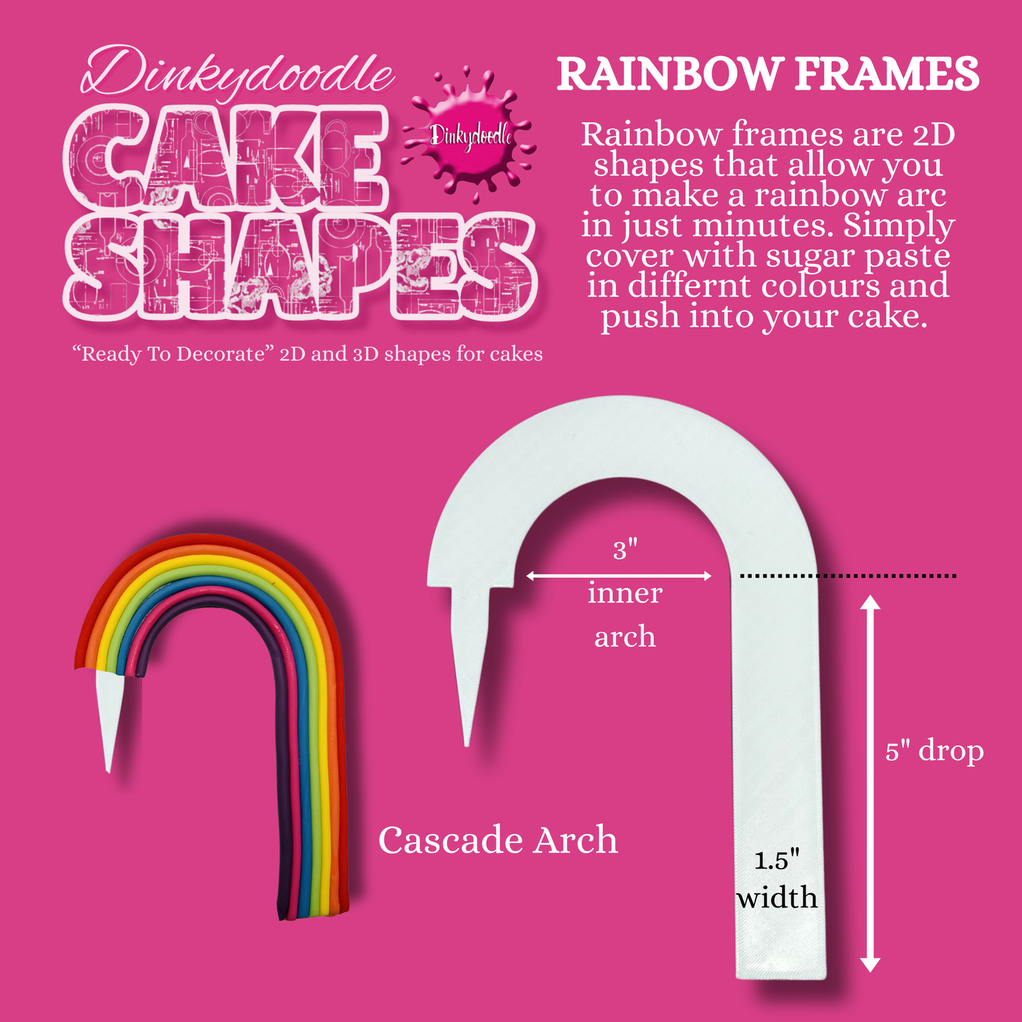 Cake Shapes - Rainbow Frames